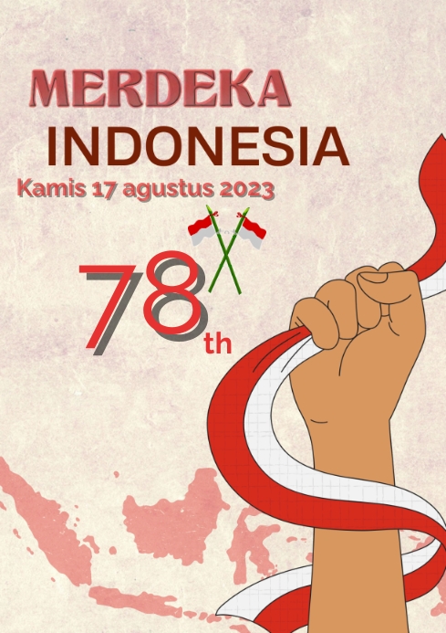 Poster Merdeka Basic merdeka indonesia Template | PosterMyWall