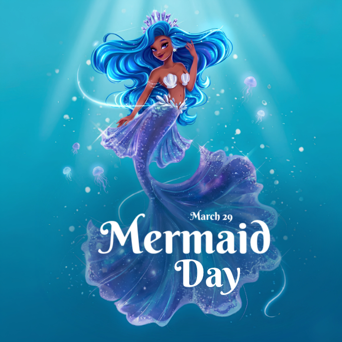 Mermaid Day Template Instagram Post | PosterMyWall