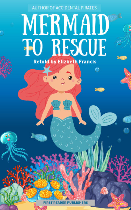 Copy of Mermaid Story book Children's Book Cover | PosterMyWall