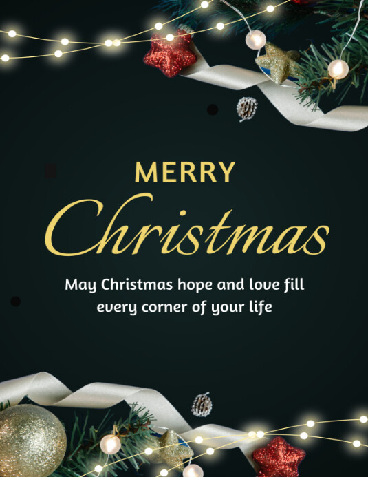 merry christams Flyer (US Letter) template