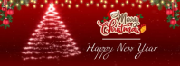merry christmas, christmas greeting card Facebook Cover Photo template
