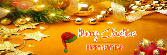 merry christmas,christmas card,happy new year Twitter Banner template