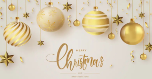 MERRY CHRISTMAS & HAPPY NEW YEAR BANNER COVER Obraz udostępniany na Facebooku template