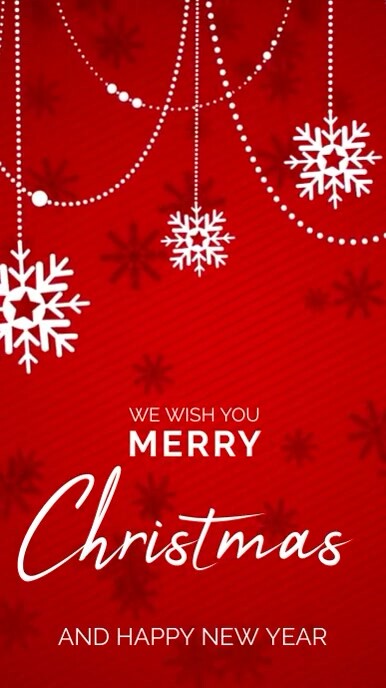 Merry Christmas & Happy New Year Digital Display (9:16) template