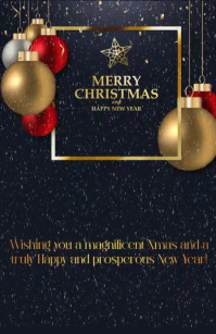Merry Christmas & Happy New Year TABLOID template
