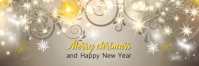 merry christmas & a happy new year Twitter Banner template