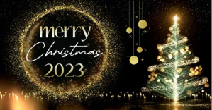Черный Christmas Celebration Facebook Shared Image Template