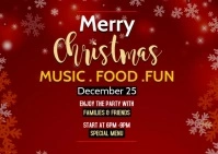 Merry Christmas A6 template