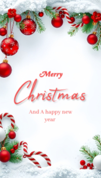 Merry Christmas and a happy new year 2025 名片 template