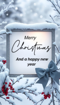 Merry Christmas and a happy new year 2025 名片 template