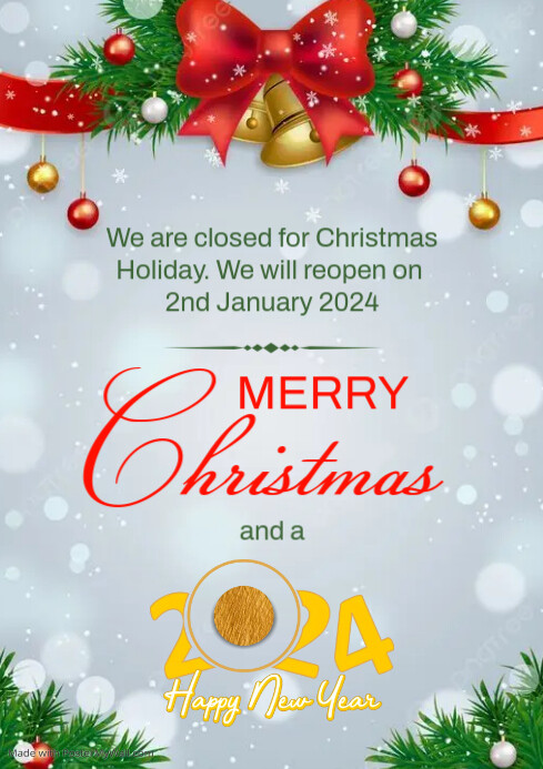 Merry Christmas and a Happy New Year Template | PosterMyWall