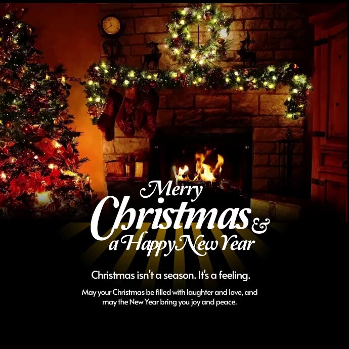 Copy of Merry Christmas and a happy new year IG post | PosterMyWall