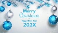 Merry Christmas and a Happy New Year Video Facebook-omslagvideo (16:9) template