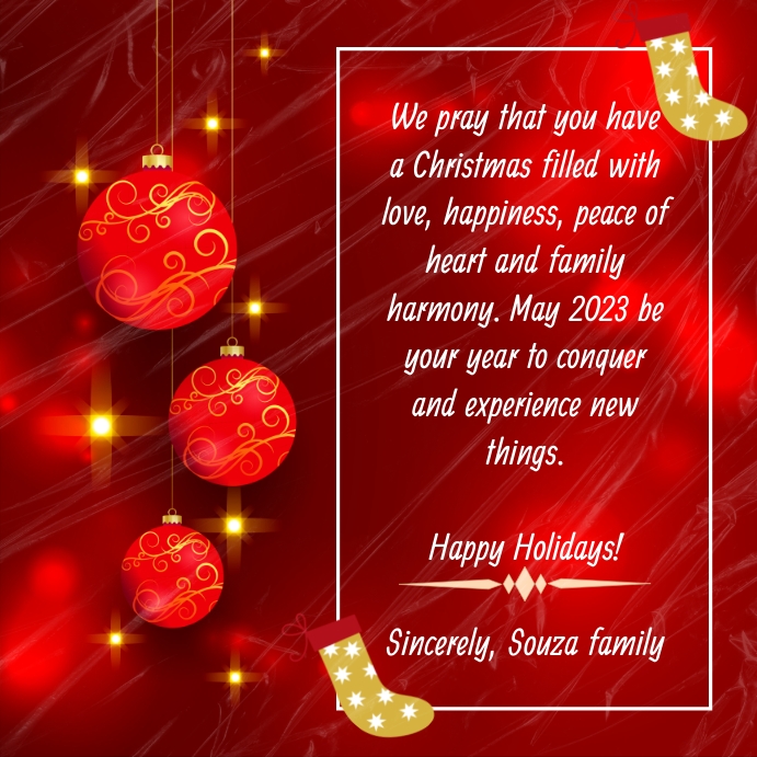 Merry Christmas And A Prosperous New Year 