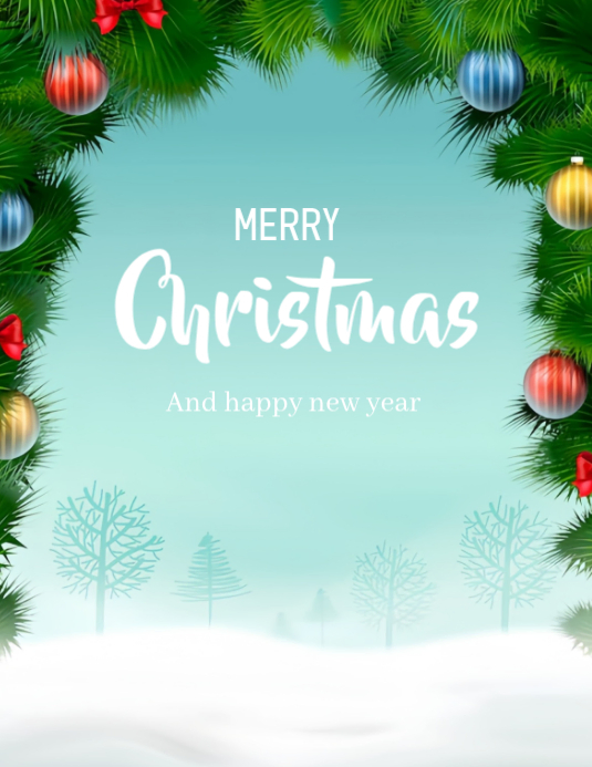Merry Christmas and Happy New year 2025 Template | PosterMyWall