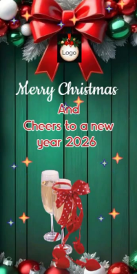 Merry Christmas and happy new year 2926 template