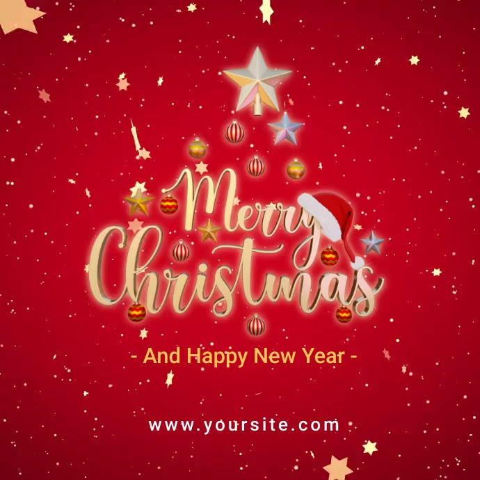 Copy of Merry Christmas and Happy New Year Animation  PosterMyWall
