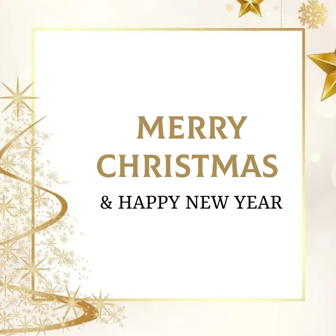 Copy of Merry Christmas and Happy new year | PosterMyWall