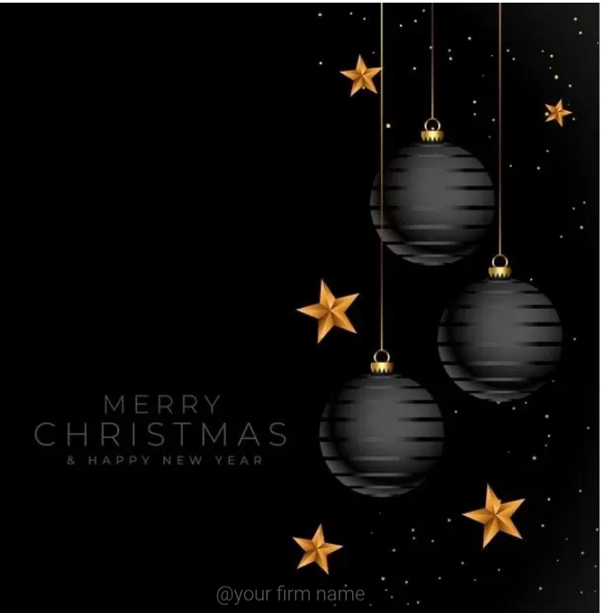 Plantilla de Merry Christmas and happy new year | PosterMyWall