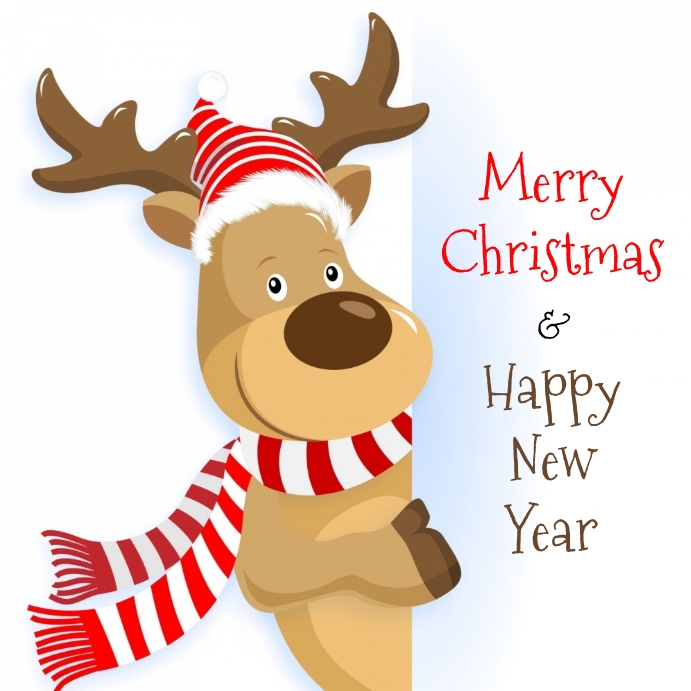 Merry Christmas and Happy New Year Template | PosterMyWall
