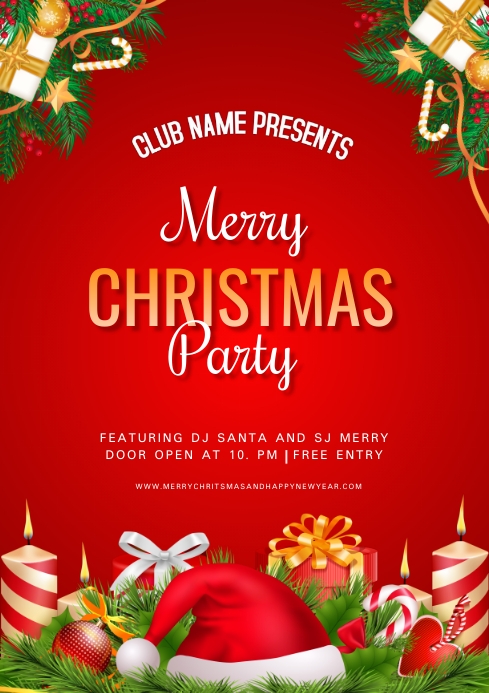 Merry Christmas and Happy New Year Template | PosterMyWall