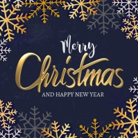 merry Christmas and happy new year Carré (1:1) template