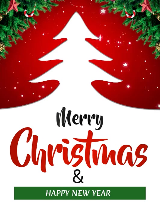 Copy of Merry Christmas and happy new year | PosterMyWall