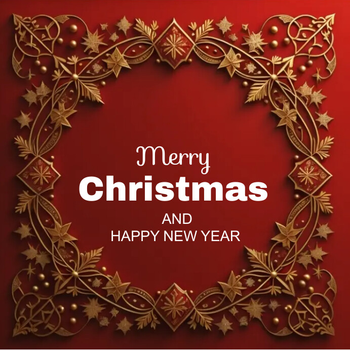 Plantilla de Merry Christmas and happy New year | PosterMyWall