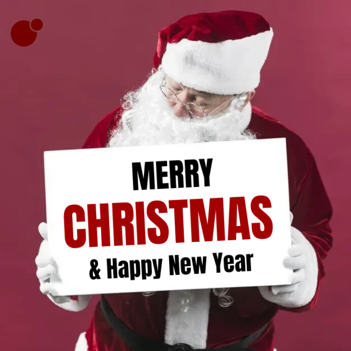 Merry Christmas and happy new year Template | PosterMyWall