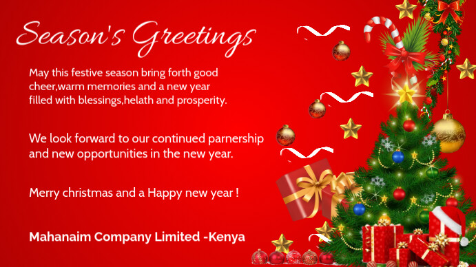Copy of merry Christmas and happy new year flyer (1) | PosterMyWall
