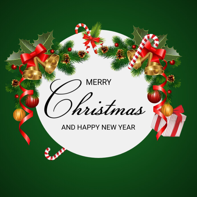 Copy of merry Christmas and happy new year flyer (1) | PosterMyWall