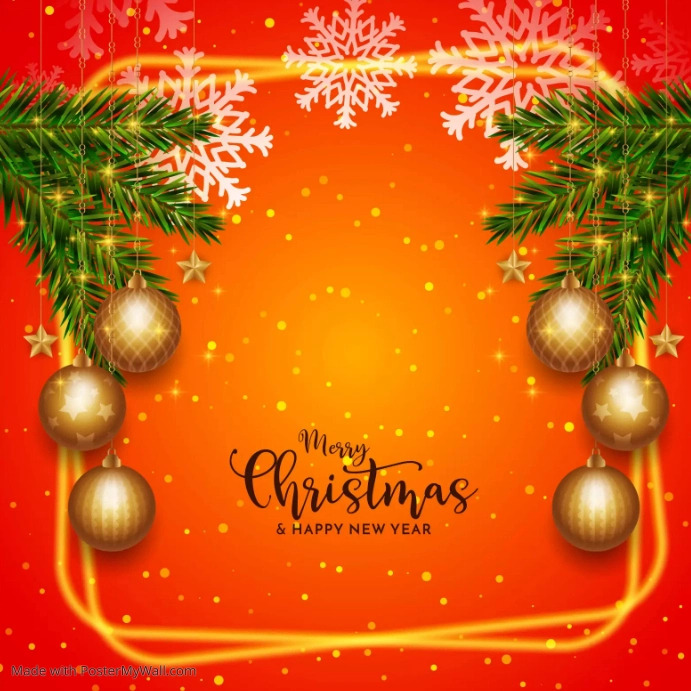Copy of Merry Christmas and happy new year flyer (2) | PosterMyWall