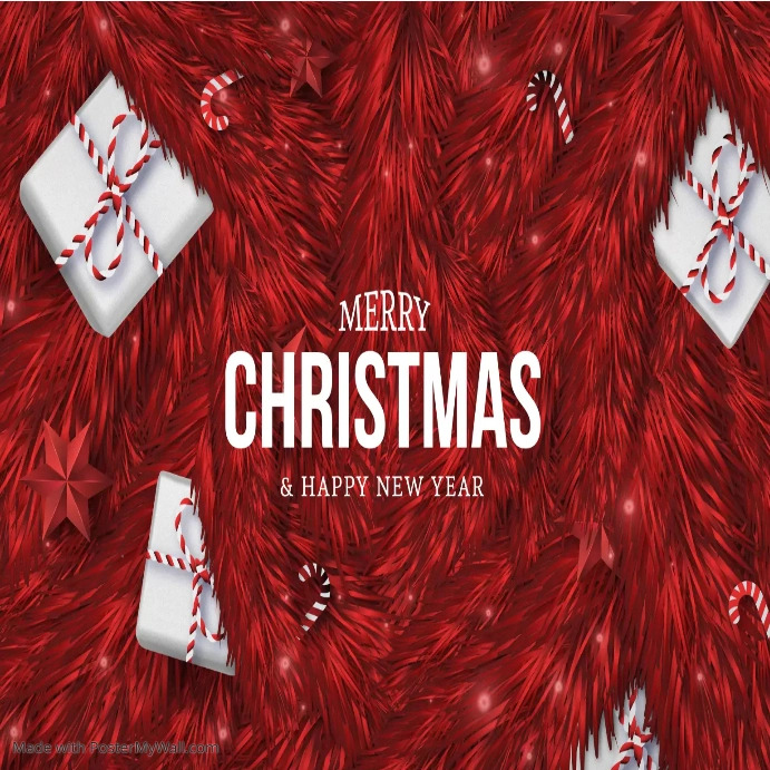 Copy of Merry Christmas and happy new year flyer (2) | PosterMyWall