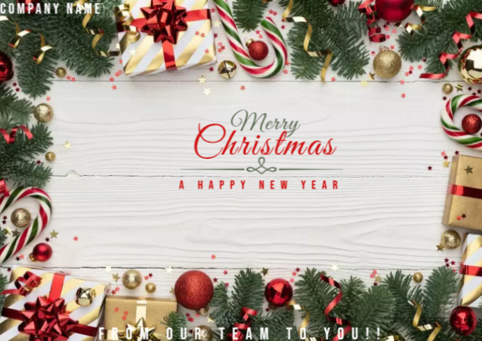 Copy of Merry christmas and happy new year flyer | PosterMyWall