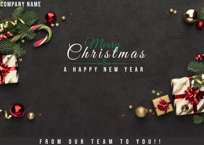 Plantilla de Merry christmas and happy new year flyer | PosterMyWall