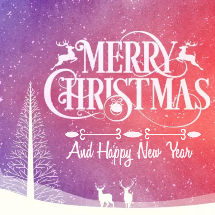 Copy of Merry Christmas and Happy New Year IG Post | PosterMyWall