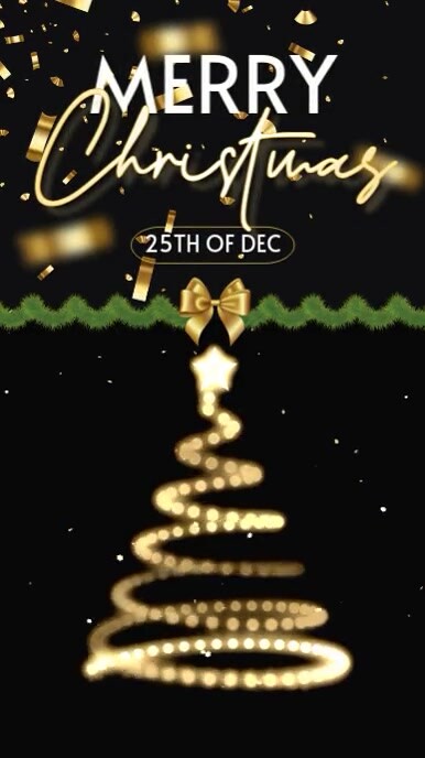 Copy of Merry Christmas and happy new year video | PosterMyWall