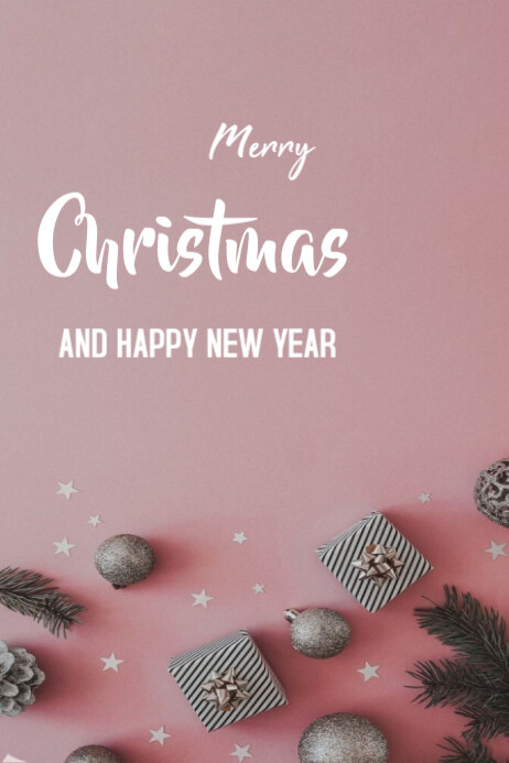 Copy of Merry Christmas And New Year Templates Online Greeting Cards ...