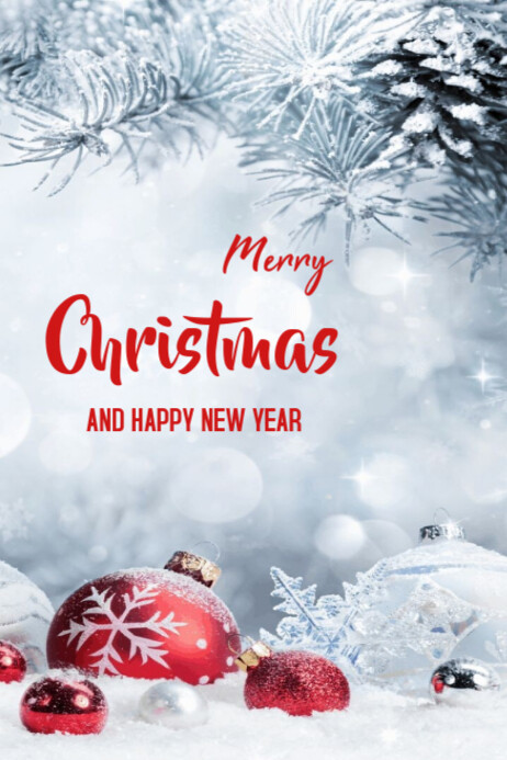 Copy of Merry Christmas And New Year Templates Online Greeting Cards ...