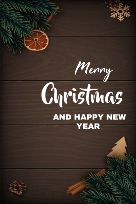Copy of Merry Christmas And New Year Templates Online Greeting Cards ...