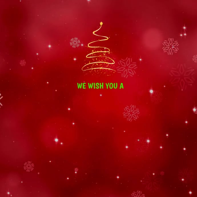 Merry Christmas Animated Video Instagram Post template