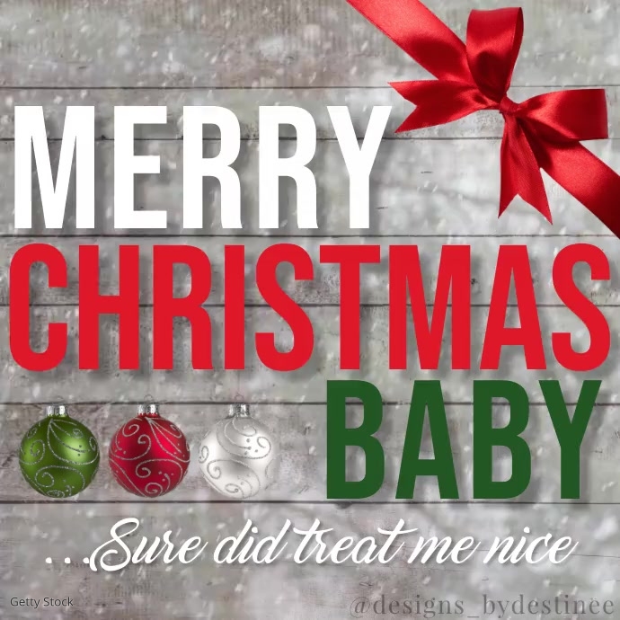 Merry Christmas Baby! Instagram Post template