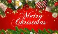 Merry Christmas background template design Cartellino