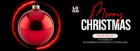 Merry Christmas Banner Copertina Facebook template