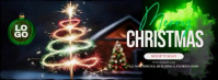 Merry Christmas Banner Facebook Cover Photo template
