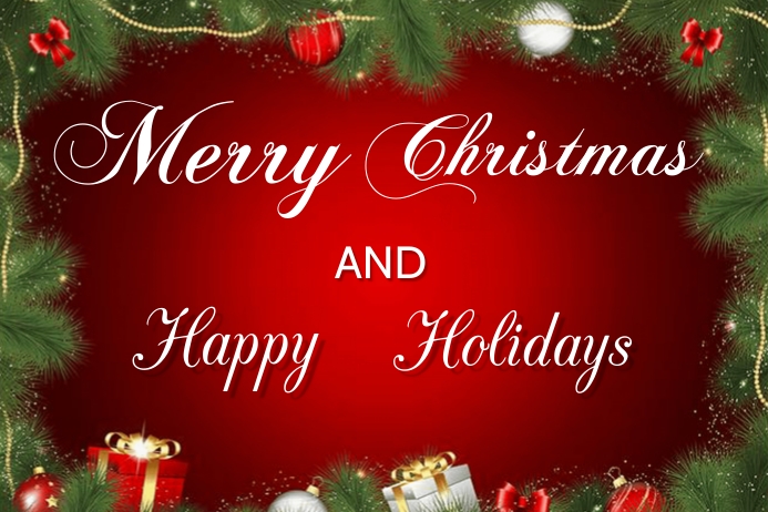 Frohe Weihnachten Banner Vorlage Postermywall