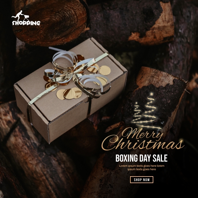 Merry Christmas Boxing Day Ad Template PosterMyWall