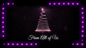Black Christmas Greeting Wpis na Twittera Template