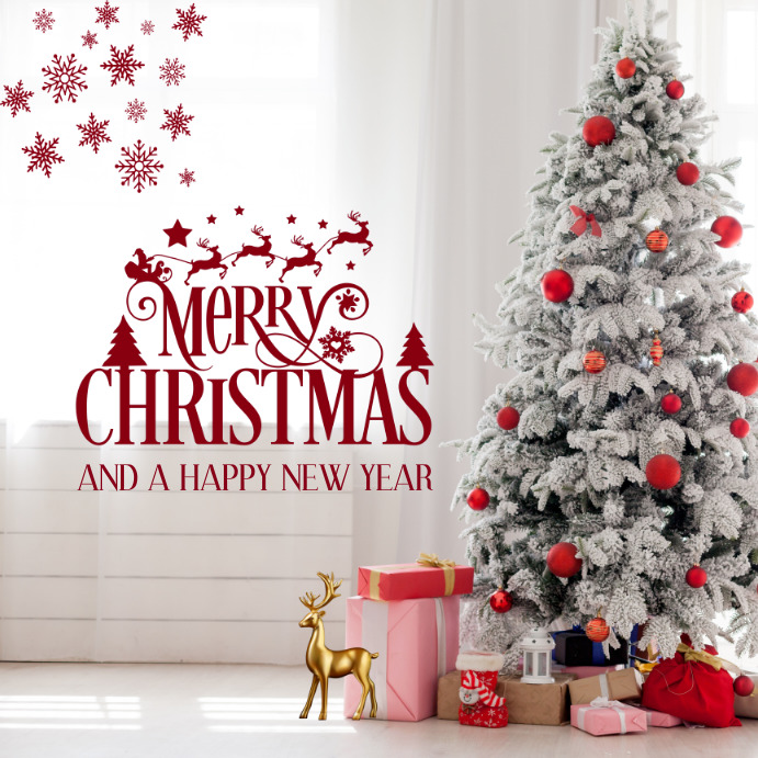 Merry Christmas Card Template | PosterMyWall