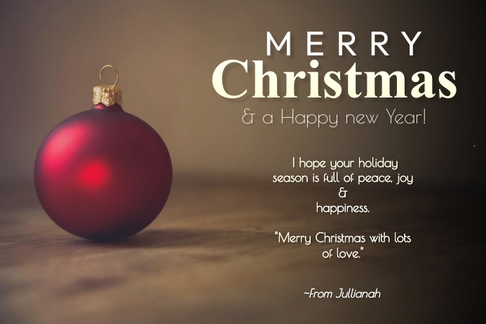 Merry Christmas Card Template | PosterMyWall